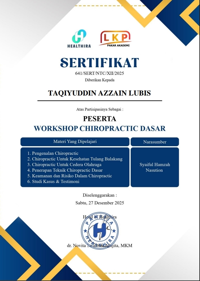 Sertifikat Chiropractic